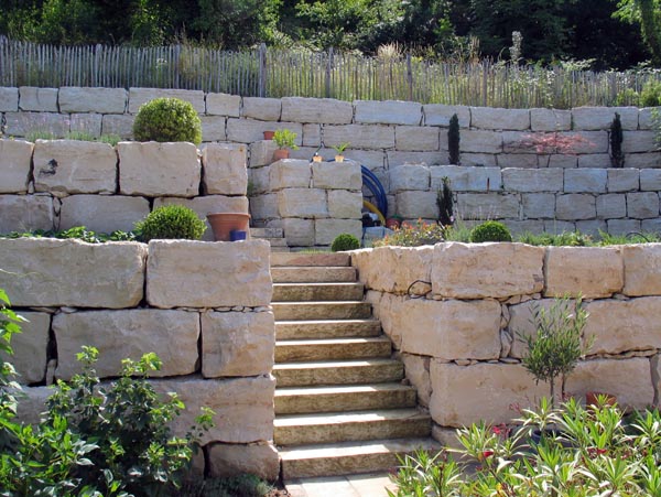 Terrassenanlage Juli 2009